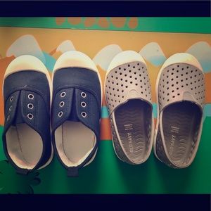 OLD NAVY - Grey Toddler slip-ons, size 10 - EUC